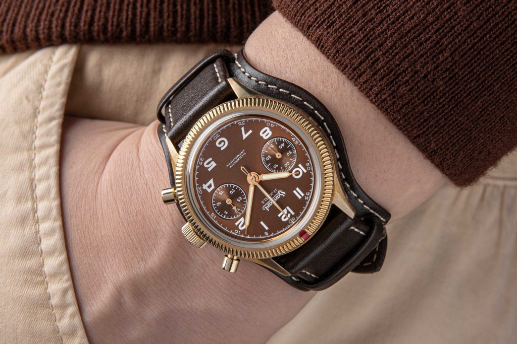 Available in the Shop: The Hanhart Bronze 417 Chronograph Edition No. 2 “Copperhead” For Revolution & The Rake