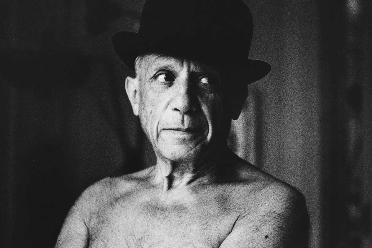 Picasso wearing his Jaeger-LeCoultre Triple Date Moonphase. The image was captured by photographer and author Edward Quinn who met the artist in 1951 and remained a friend until Picasso’s death in 1973