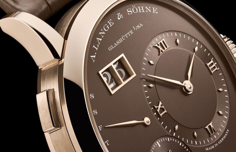 The Lange 1 Daymatic Receives a Honeygold and Brown Makeover