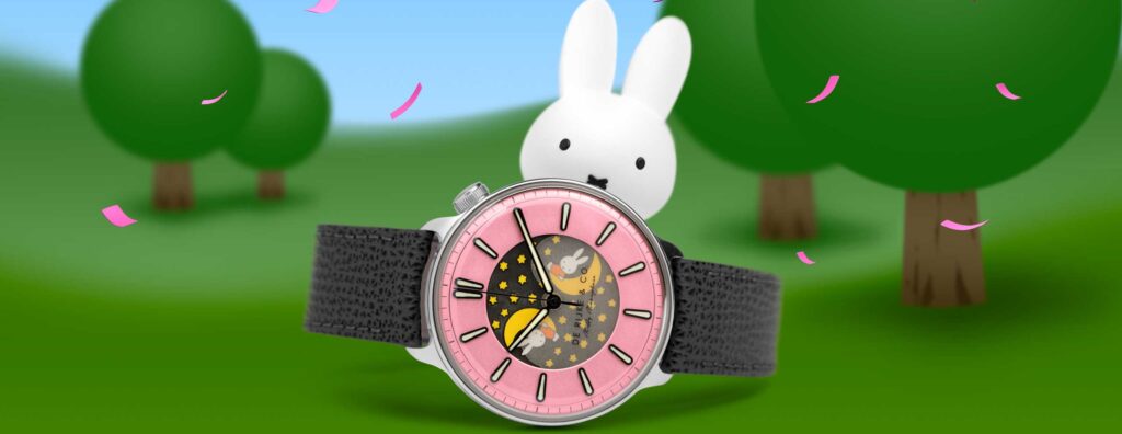 Introducing Revolution × De Rijke & Co. Miffy Double Moonphase “Black & Pink”