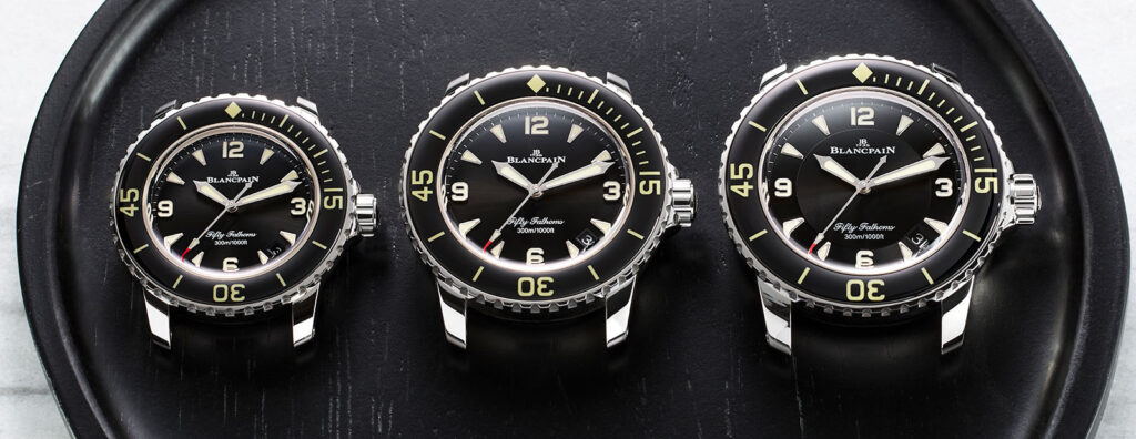 Blancpain Expands The Fifty Fathoms 38mm Lineup In New Metals And Black And Blue Dials