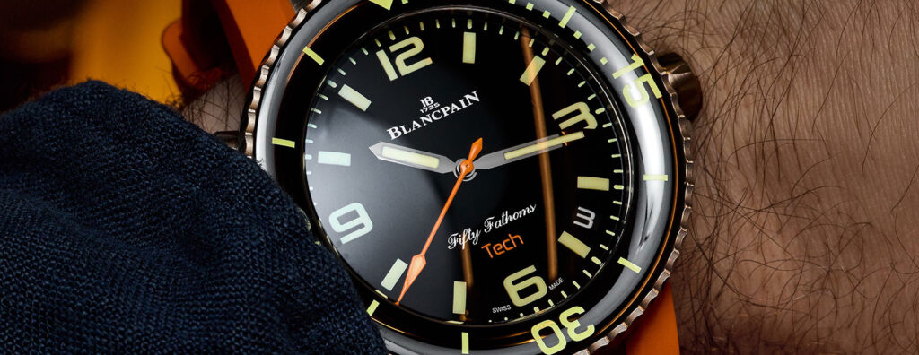 Blancpain’s Latest Fifty Fathoms Tech 45mm Gets A Pop Of Orange